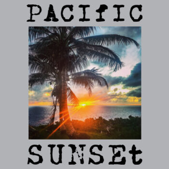 Pacific Sunset Racerback Singlet Design