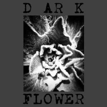 Dark Flower Faded Tee Design