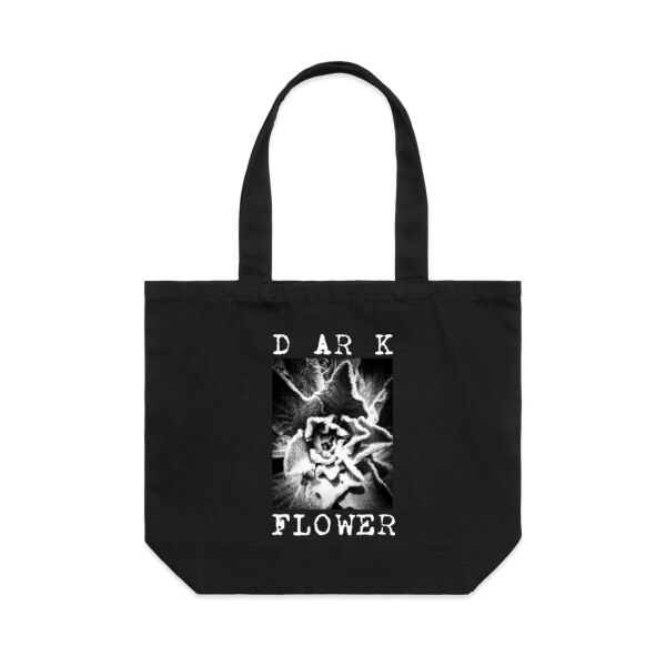 Dark Flower Shoulder Tote Thumbnail
