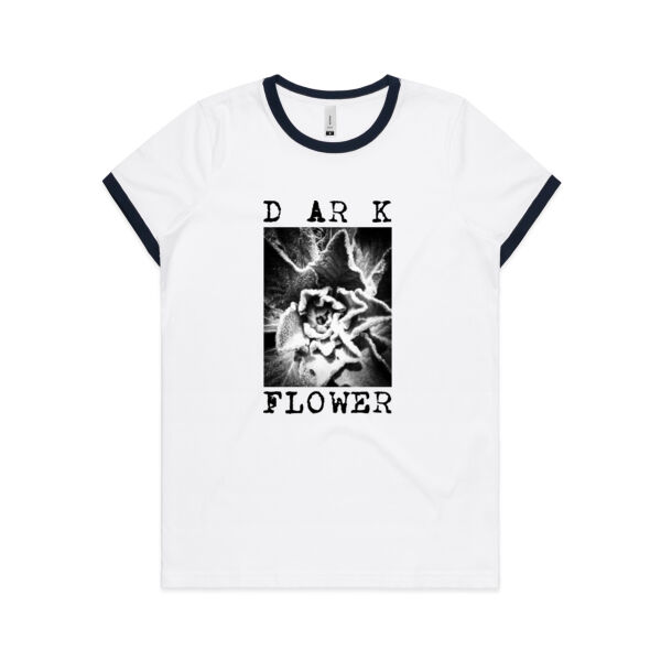 Dark Flower Ringer Tee Thumbnail