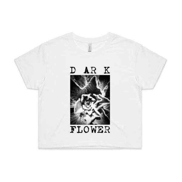 Dark Flower Crop Tee Thumbnail